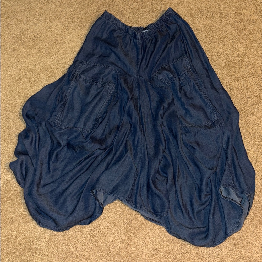 Tempo Paris Bohemian Blue Women's Skirt - Picture 4 of 5